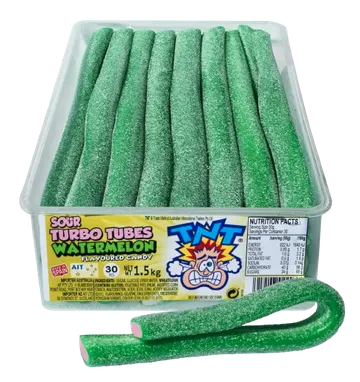TNT Sour Turbo Tubes Watermelon pack shot