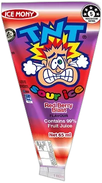 Ice Mony TNT Sour Red Berry 99% Juice pack shot
