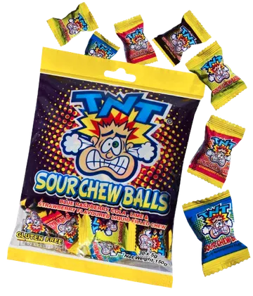 TNT Sour Chew Balls pack shot