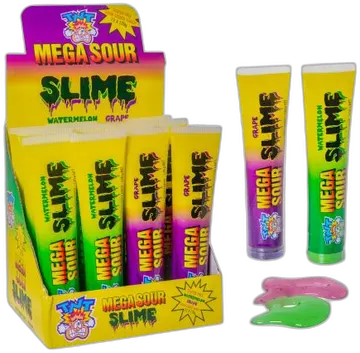 TNT Mega Sour Slime Watermelon & Grape pack shot