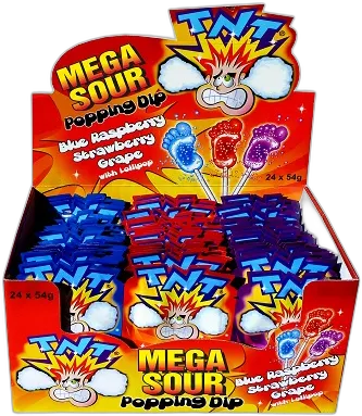 TNT Mega Popping Candy Dip pack shot