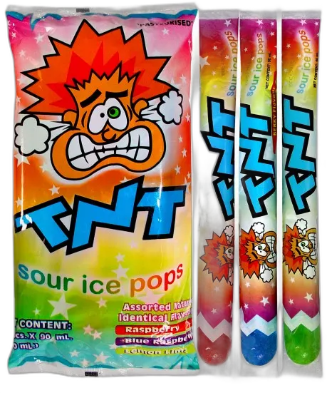 TNT Sour Ice Bag — TNT sprays & liquids pack shot
