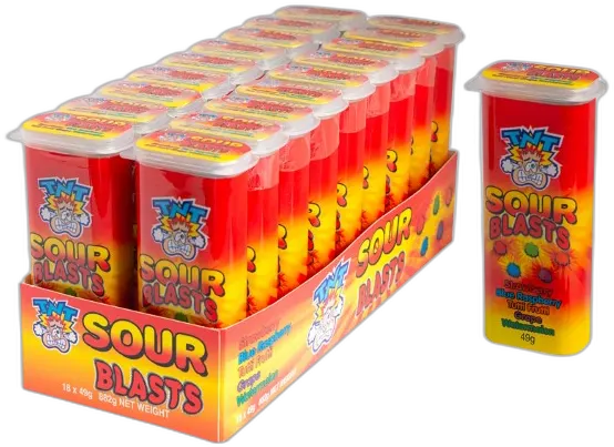 TNT Sour Blasts — TNT gummies pack shot