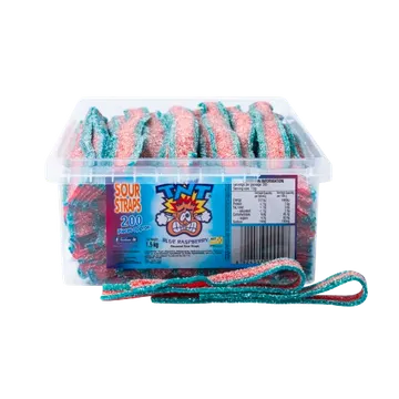 TNT Sour Straps Blue Raspberry pack shot