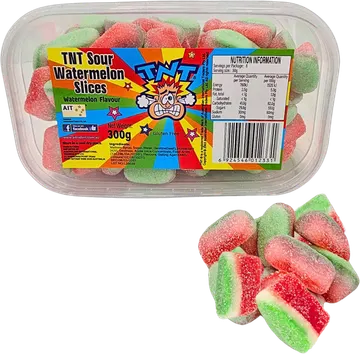 TNT Sour Watermelon Slices pack shot