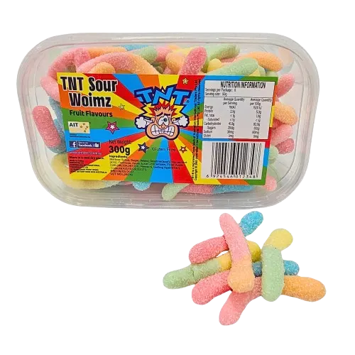 TNT Sour Woimz — TNT gummies pack shot